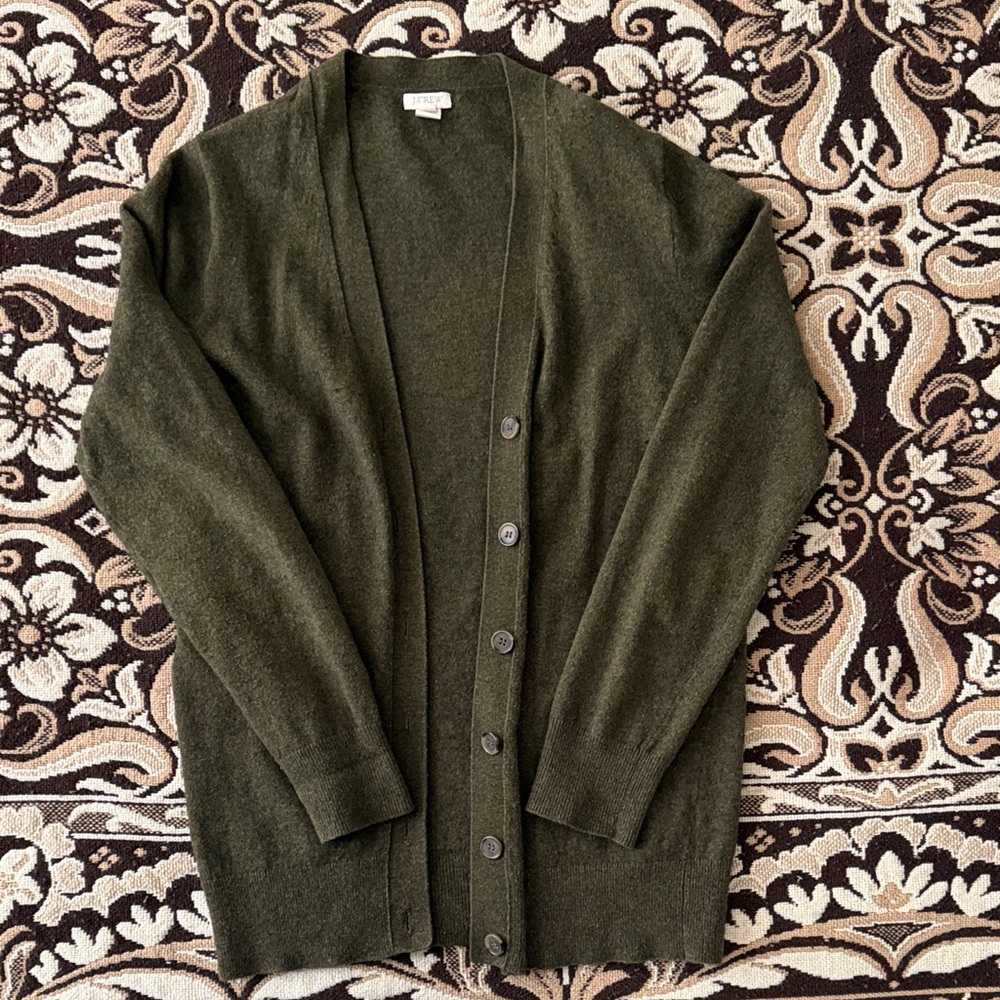 J. Crew Forest Green Knit Top